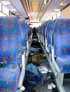 Bus nach Anschlag in Israel
