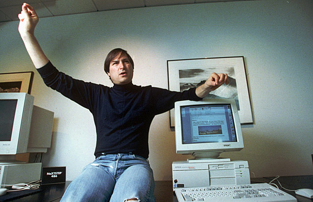 © AP/Kristy Macdonald Apple-Gründer Steve Jobs 1993