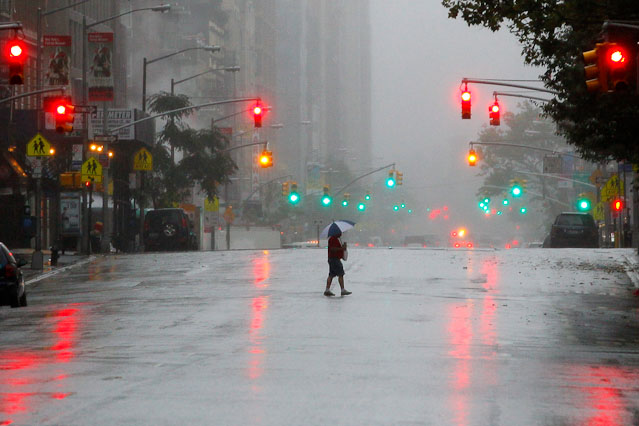 © Reuters/Mike Segar Verlassene 7th Avenue in Manhatten