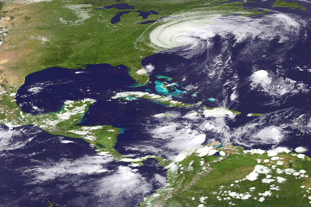 © APA/EPA/NOAA Satellitenbild des Hurrikans "Irene"