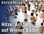 Überfülltes Freibad