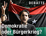 Libyscher Student demonstriert