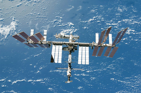 © dapd/NASA Weltraumaufnahme der Internationalen Raumstation (ISS)