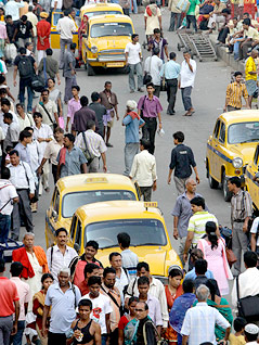 © AP/Bikas Das Straßenszene in Kolkata, Indien