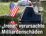 Fernseher liegt in einer Wasserlacke