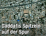 Satellitenbild des Stadtteils Suk al-Jumaa in der libyschen Hauptstadt Tripolis