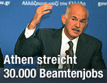 Griechenlands Ministerpr&auml;sident George Papandreou und Finanzminister Evangelos Venizelos