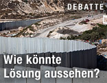 Grenze in Westjordanland