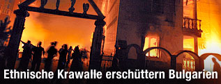 Brennendes Haus
