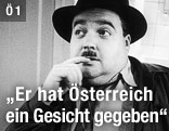 Kabarettist Helmut Qualtinger als Herr Karl