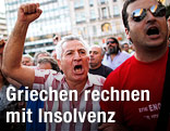 Demonstranten in Athen
