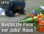 Fan beschreibt den Boden vor Steve Jobs' Haus