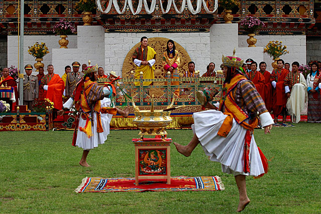 © AP/Kevin Frayer Zeremonie bei der königlichen Hochzeit von Bhutan
