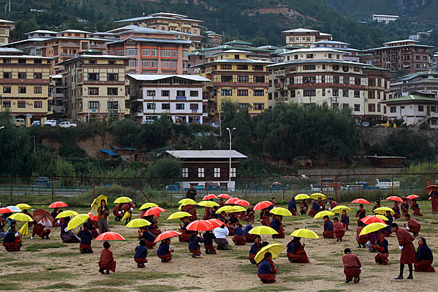 © AP/Kevin Frayer Zeremonie vor der königlichen Hochzeit in Bhutan