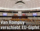 Sitzungsaal der Europ&auml;ischen Union in Br&uuml;ssel