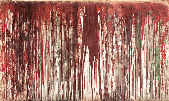 Hermann Nitsch, Blut und Farbe, 1963