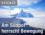 Eisschild in der Antarktis
