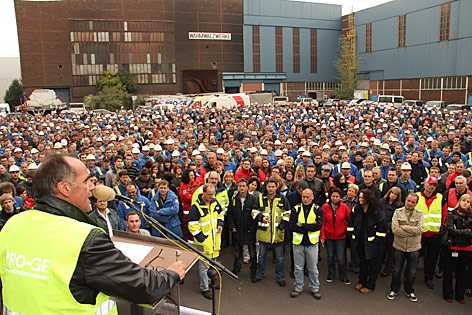 © APA/Erich Müllegger Kundgebung in der voestalpine