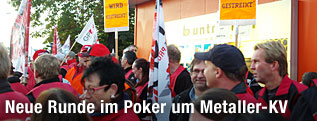 Warnstreik bei Buntmetall in Amstetten