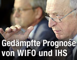 IHS-Chef Bernhard Felderer und WIFO-Chef Karl Aiginger