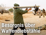 Libyscher Rebell feuert Rakete