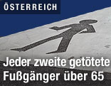 Bodenzeichen f&uuml;r Fu&szlig;g&auml;nger