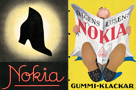 © Nokia Werbeplakat für Schuhe