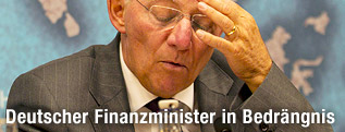 Deutscher Finanzminister Wolfgang Schauble