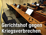 Saal des Internationalen Strafgerichtshofs in Den Haag