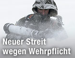 Soldat im Schnee