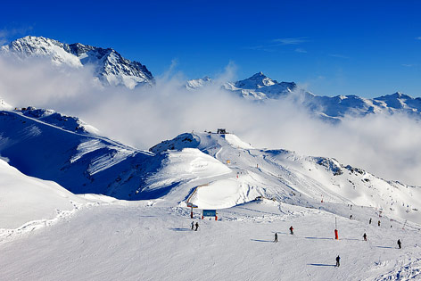 Blick vom Mont de la Chambre auf den Aiguille de Peclet