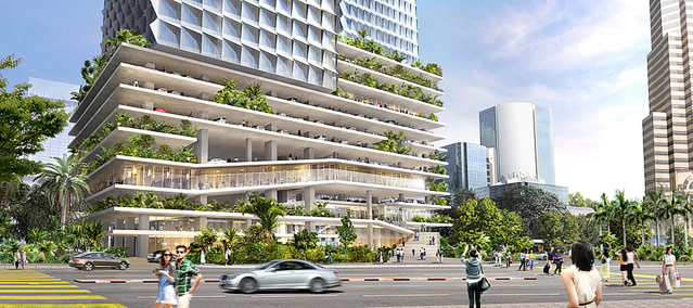 Wolkenkratzer-Projekt Angkasa Raya in Kuala Lumpur, Malaysia