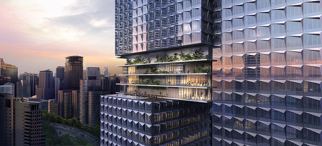 Wolkenkratzer-Projekt Angkasa Raya in Kuala Lumpur, Malaysia