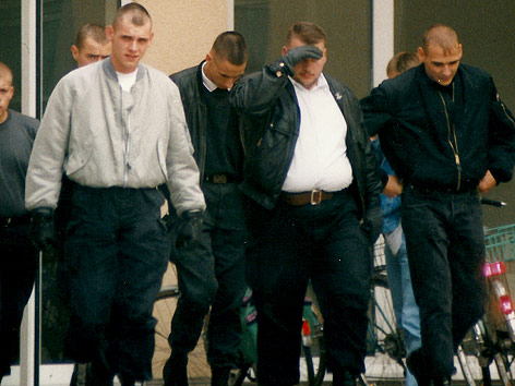 Neonazis Uwe Boehnhardt, Andre Kapke und Uwe Mundlos