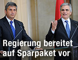 Werner Faymann und Michael Spindelegger