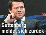 Der fr&uuml;here Verteidigungsminister Karl-Theodor zu Guttenberg (CSU) bei der Sicherheitskonferenz Halifax International Security Forum