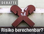Fassadenteil einer Raiffeisen Bank