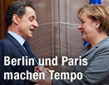 Angela Merkel und Nicolas Sarkozy