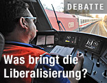 Ausblick aus einer Westbahn-Lok