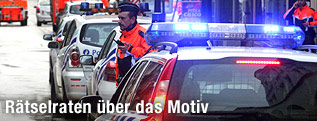 Polizei am Tatort in Lüttich