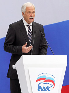 © APA/EPA/Sergei Chirikov Ehemaliger russischer Parlamentspräsident Boris Gryslow