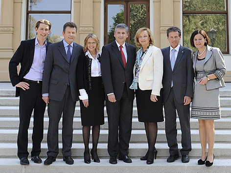 Kurz, Waldner, Karl,  Spindelegger, Fekter,  Töchterle und Mikl-Leitner