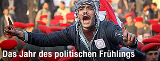 Demonstrant am Tahrir-Platz in Kairo
