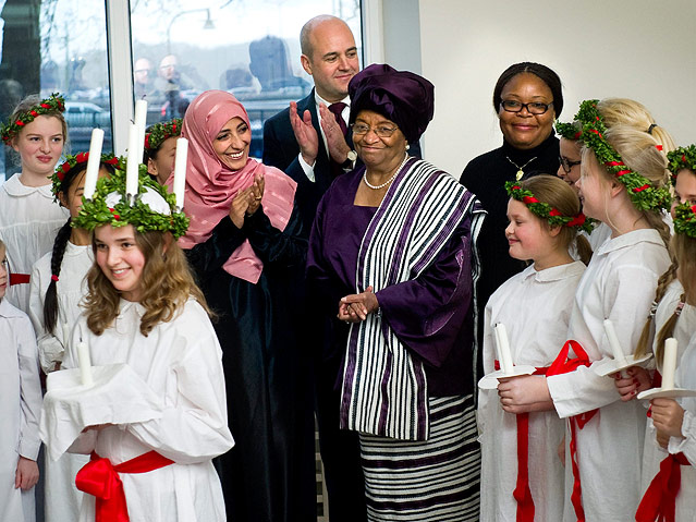 Die Journalistin Tawakkol Karman, die liberianische Präsidentin Ellen Johnson Sirleaf und die liberianische Aktivistin Leymah Gbowee erhalten den Friedensnobelpreis