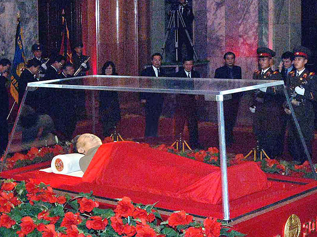 Aufgebahrter  Kim Jong Il