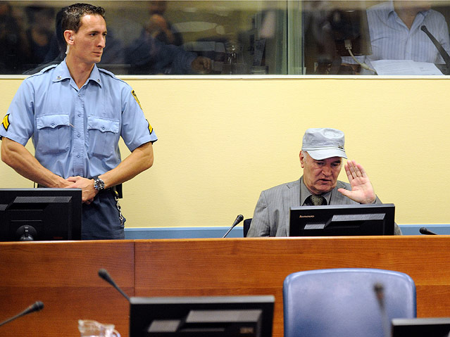 Serbischer Ex-General Ratko Mladic in Den Haag