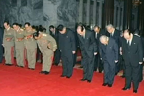 © AP/KRT Trauerfeier von Kim Jong Il