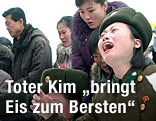 Trauernde Menschen in Nordkorea
