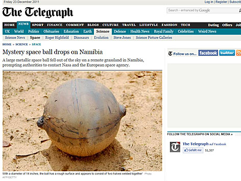 © The Telegraph/Screenshot Screenshot des Online-Portals "The Telegraph"