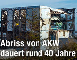 Zerstörter Reaktor in Fukushima